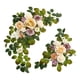 thumbnail image 2 of 2 piezas de arco de boda con flores decorativas, hojas verdes, flores artificiales rústicas champán, 2 of 9