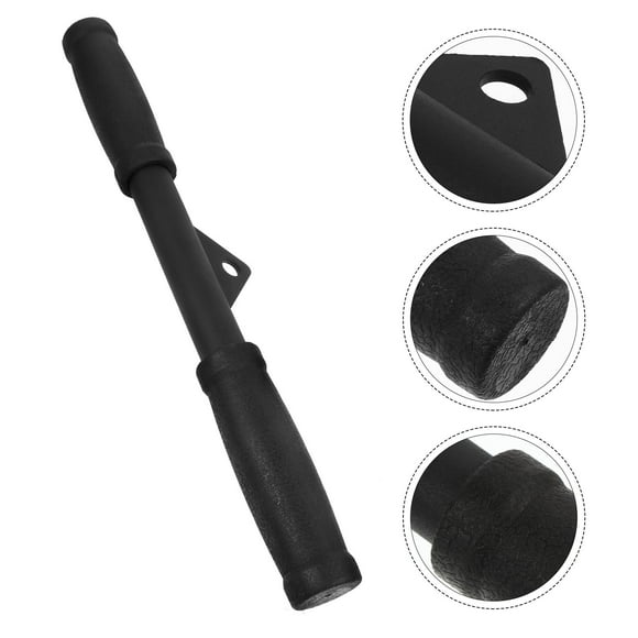 Phenofice Exercise Cable Handle Pull Bar Steel Black 1Pcs for Back Exercise
