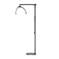 thumbnail image 3 of Zootealy Adjustable LED Floor Fill Light with Phone Holder and Remote Control - 25W-35W Power, 3000K-6000K Color Temperature, 360° Rotation, Foldable Design, Metal Stand - Black US Plug, 3 of 6