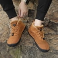 thumbnail image 5 of Wide Toe Shoes Men Women Barefoot Warm Winters Minimalist Cross Trainer Casual Hiking Cotton Boots Sneakers, 5 of 10