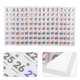thumbnail image 5 of 5 juegos de pegatinas de calendario desprendibles: pegatinas de papel washi extraíbles para la oficina, el hogar, la escuela, la agenda diaria, los cuadernos., 5 of 6