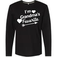 thumbnail image 3 of Inktastic I'm Grandma's Favorite with Arrow and Hearts Long Sleeve T-Shirt, 3 of 5