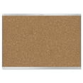thumbnail image 2 of Quartet Prestige 2 Magnetic Cork Bulletin Board, 4' x 3', Silver Finish Aluminum Frame, 2 of 4