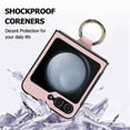 thumbnail image 4 of Allytechgroup Galaxy Flip 7 Case with Ring Holder Stand, Premium PU Leather Stylish Shockproof Anti-Scratch Portable Phone Case Cover for Samsung Galaxy Z Flip7, Pink, 4 of 8