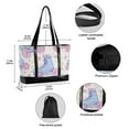thumbnail image 2 of FORMRS Canvas Laptop Tote Bag for Women with 15.6" Computer Compartments Shoulder Handbag, Pink Skates, 2 of 7