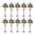 thumbnail image 5 of Dwellnix 19 7 H Wedding Flower Vases Nordic Centerpieces w Crystal Beads Silver 10 Pack, 5 of 7