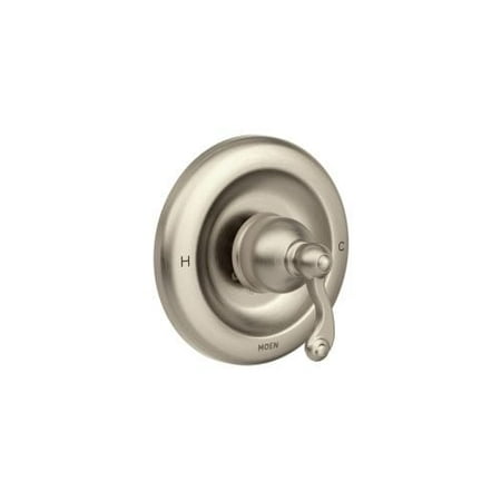 Nickel Pressure Balance Valve Trim - Moen T2121 Traditional Single Handle Pressure Balanced Valve Trim Only