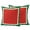 Red, variant on 2 Pack Outdoor Waterproof Throw Pillow Covers,Abstract Summer Watermelon Texture Decorative Square Patio Pillowcases for Chair Couch Sofa 16x16in