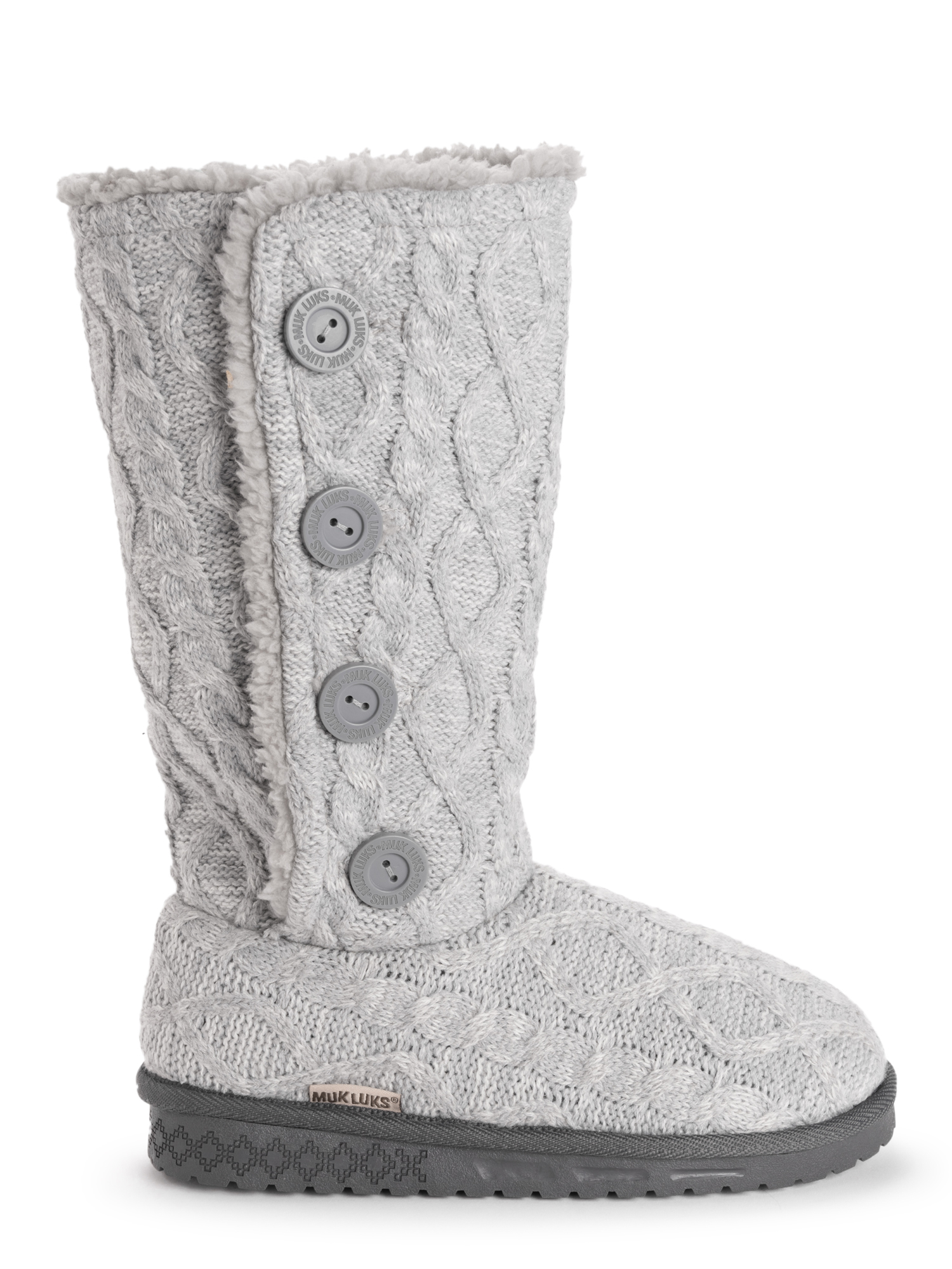 Muk Luks Women's Lilyana Marl Cable Knit KneeHigh Boot