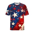 thumbnail image 6 of purcolt 4th of July Men's Short Sleeve Graphic Tees Flag Printed Patriotic Shirt (Available in Big & Tall, S-5XL), 6 of 6