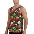thumbnail image 2 of Salouo Strawberry2 for Men's Tank Tops,Sleeveless Muscle Shirts for Men Quick Dry Workout Tank Top Gym Muscle Tee Fitness Bodybuilding Sleeveless T Shirt-4X-Large, 2 of 7