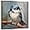 Blue Bird Picture, variant on ZHONGYUTONG Bird Canvas Wall Art Blue White Bird on Tree Branch Pictures Painting Animal Artwork for Bathroom Decor Framed (12.00" x 12.00")