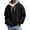 Black, variant on Men's Premium Fleece Lined Pullover | Cozy Quarter Zip & Button Front Sweatshirt, Winter Casual Long Sleeve Top Under $25, Dark Gray 5Xl
