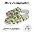 thumbnail image 6 of KLL Train With Animals Pattern Adult Unisex Cozy Slippers,Fuzzy Slip-on Slippers TPR Sole Slippers Comfort Plush Home Footwear for Indoor & Outdoor-35/36, 6 of 7