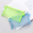 thumbnail image 4 of Bolsa de almacenamiento de malla transparente simple para bolígrafos, bolsa de bolígrafo portátil para exámenes de estudiantes, bolsa de papelería de gran capacidad, 4 of 5