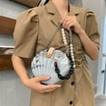 thumbnail image 2 of YOUI-GIFTS Women Fashion Seashell Crossbody Shoulder Bag Chain Strap Handbags Acrylic/Synthetic PU leater Evening Clutch Purse, 2 of 3