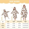 thumbnail image 3 of joogoo Wearable Blanket Hoodie for Retro Football Oversized Sherpa Hooded 3-14 YR M, 3 of 7
