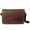 D Brown Crazy Horse, variant on Cowhide Leather Womens Shoulder Purse Small Cross Body Organizer Bag with Many Pockets L Brow w Tassel