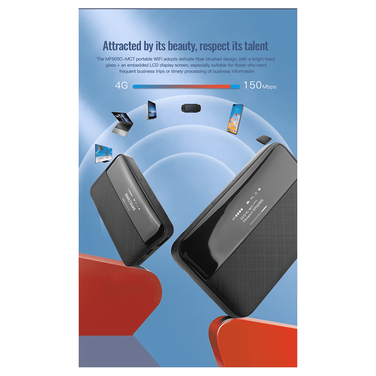 6000mAh Unlock 4G Pocket Wifi 150Mbps Portable Wireless Mobile Router Modem 4g Wifi Sim Card Outdoor Hotspot Mini Router