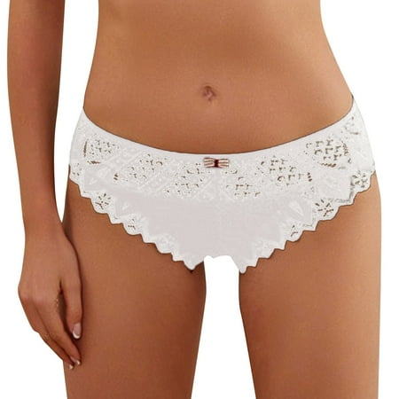 Ladies Bikini Underwear G String plus Size New Sexy Fashion Lace Lingerie Underwear Lace Pants Lace Low Waist Underwear