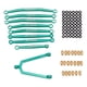 thumbnail image 2 of Varilla de enlace de Metal con extremo de varilla para Axial SCX24 90081 1:24 RC Rock Crawler piezas accesorios Verde perfke RC Barra de enlace de coche, 2 of 9