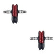 thumbnail image 3 of Eigraketly 1 par de pastillas de freno silenciosas para bicicleta de montaña y carretera, soporte de freno en V para freno de bicicleta MTB, rojo 2piezas, 3 of 6