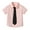 Pink, variant on Boys Short Sleeve Button Down Shirt Summer Solid Kids Boy Dress Shirts(Green,15-16 Years)