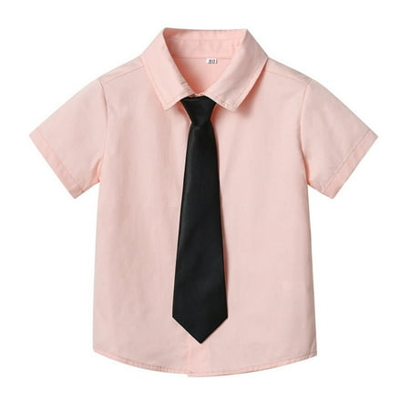 

Children s Summer Solid Color Short Sleeved Cardigan Lapel for Boys and Girls Tie Candy Color Shirt Muscle Shirt Large Olive Dry Clothe Toddler Boy 5 Short 2t Top Boy 5 Apparel Boys Medium Shirts Long