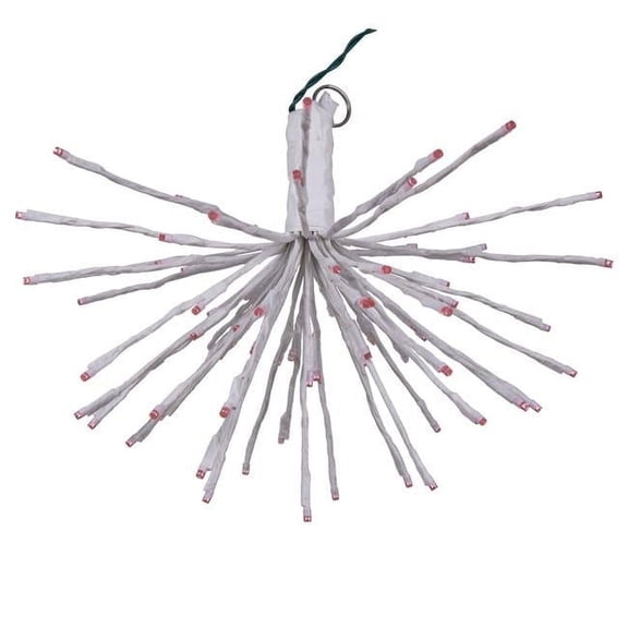 Vickerman X21W090 16 x 14 in. 80 Starburst LED Wide Angle Light, White & Pink