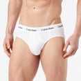 thumbnail image 3 of Calvin Klein Mens Cotton Stretch Hip Briefs 3 Pack Large White, 3 of 8