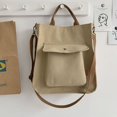 thumbnail image 1 of LinYooLi Corduroy Bag for Women Shoulder Bags Shopper Designer Handbags Spring Summer High Quality Student Bookbag Female Canvas Tote Bag, 1 of 6