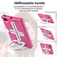 thumbnail image 3 of Case for iPad Pro 11 Case (4th 2022/3rd 2021/2nd 2020/1st 2018) with Shoulder Strap, Shockproof Handle Kickstand, Rose, 3 of 7
