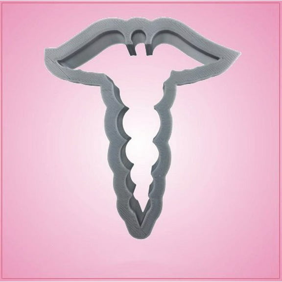 Caduceus Cookie Cutter 4 Inch