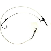 Stellar Single Drop 1/0 Hook Drum Leaders (3 Pack), Saltwater Fishing Rig, Circle Hooks 100 lb. Mono