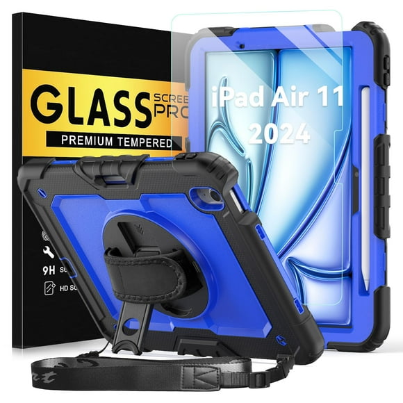 Funda BLOSOMEET para iPad Air 11 M3 2025 M2 2024 Azul