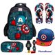 thumbnail image 2 of Paquete completo de bonos capitán américa mochila 5 en 1 Kindergarten escuela primaria bolsa para niños, 2 of 4