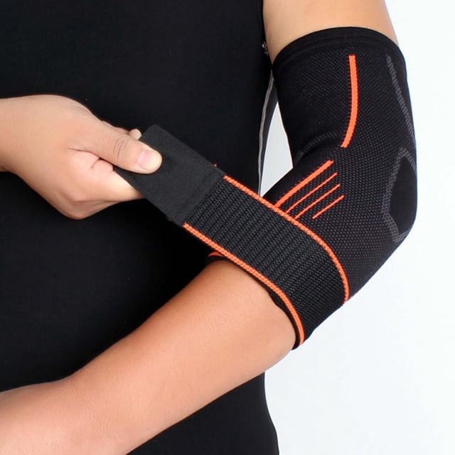 Elástico Codo Brace Brazos Soporte Envoltura Antebrazo Artritis Protector Crashproof Nylon Compresión Manga para Ciclismo Béisbol Hombres , M Negro DYNWAVEMX Coderas protectoras