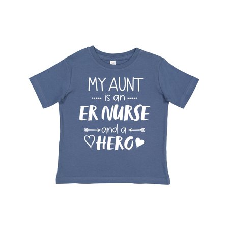 

Inktastic My Aunt is an ER Nurse and a Hero Gift Toddler Boy or Toddler Girl T-Shirt