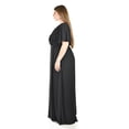 thumbnail image 2 of Vestido largo con abertura Roman Fashion / Tallas Extras, 2010 (Negro) negro 38, 2 of 6
