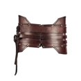 thumbnail image 3 of Cinturón ancho vintage Marrón oso de fresa armadura de caballero disfraces medievales piratas vikingos Unisex, 3 of 3