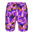 thumbnail image 3 of Pofeuu Tropics Leaf Prin Men's Swim Trunks Quick Dry Bathing Suit Swimming Board Shorts Mesh Lining Beach Swimwear-XX-Large, 3 of 6