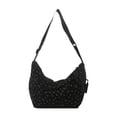 thumbnail image 1 of Bolso bandolera para mujer, estuche portátil, regalo, bolso de hombro grande y moderno para picnic Negro, 1 of 7