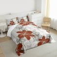 thumbnail image 3 of Homewish Country Floral Bedding Comforter Set,Ustic Flower Twin Comforter Sets,Red Gray White Bedding Set For Men Women,Breathable Home Decor Reversible,2-Piece, 3 of 8