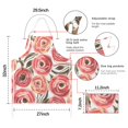 thumbnail image 7 of Pioneer Flower Floral Print Pattern Apron-Garden Aprons for Women with Pockets-Cotton Linen Waterproof Kitchen Cooking Gardening Aprons Adjustable for Kitchen,Cooking,BBQ and Salon 33x27 Inch, 7 of 7