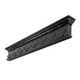 thumbnail image 2 of Home Wall Decorative Antique Brass Hardware 8 Hook Coat Rack, Black, 2 of 7