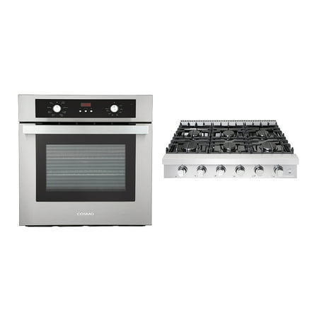 2 Piece Kitchen Package with 36" Slide-In Gas Cooktop & 24" Electric Wall Oven