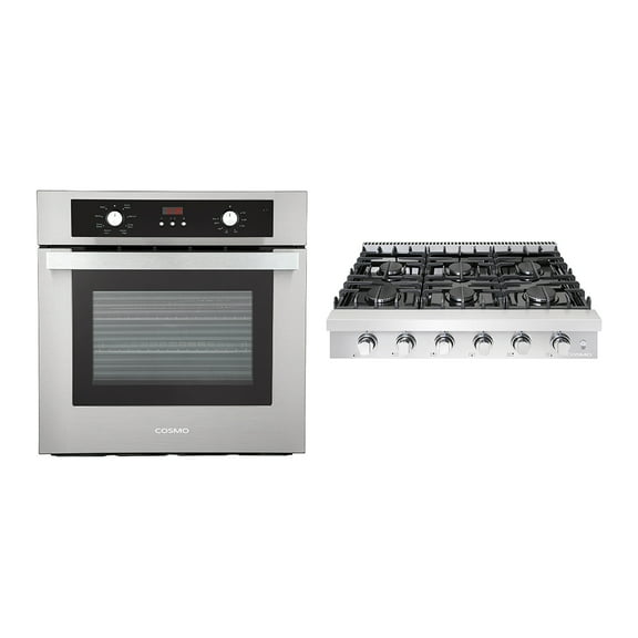 2 Piece Kitchen Package with 36" Slide-In Gas Cooktop & 24" Electric Wall Oven