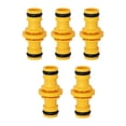 thumbnail image 3 of 5 piezas Conector de tubería de manguera de jardín con conector masculino de reparación rápida Conexión de agua Junta de agua para equipos de riego de Amarillo, 3 of 8