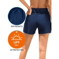 thumbnail image 4 of Charmo Womens Elastic Waist Swim Shorts High Waisted Tummy Control Swimming Shorts, 4 of 7