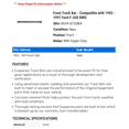 thumbnail image 2 of Front Track Bar - Compatible with 1992 - 1997 Ford F-350 RWD 1993 1994 1995 1996, 2 of 2